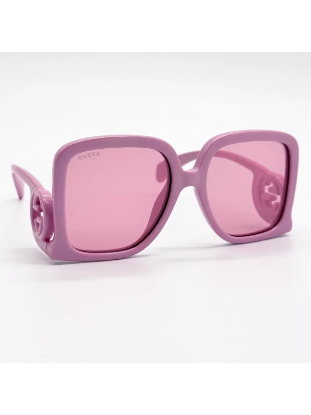 New Gucci Pink Square Women Pink Sunglasses GG1326S 008